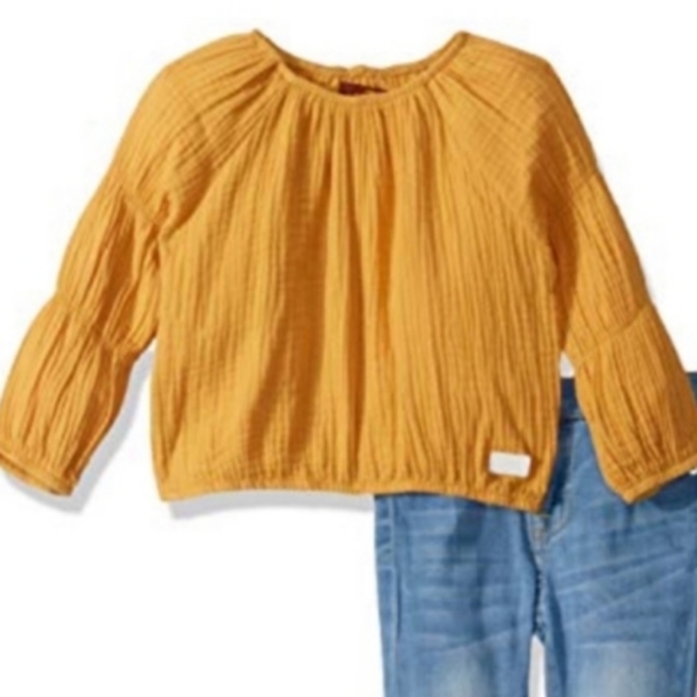 7 for All Mankind 12M Mystic Yellow Long Sleeve Top